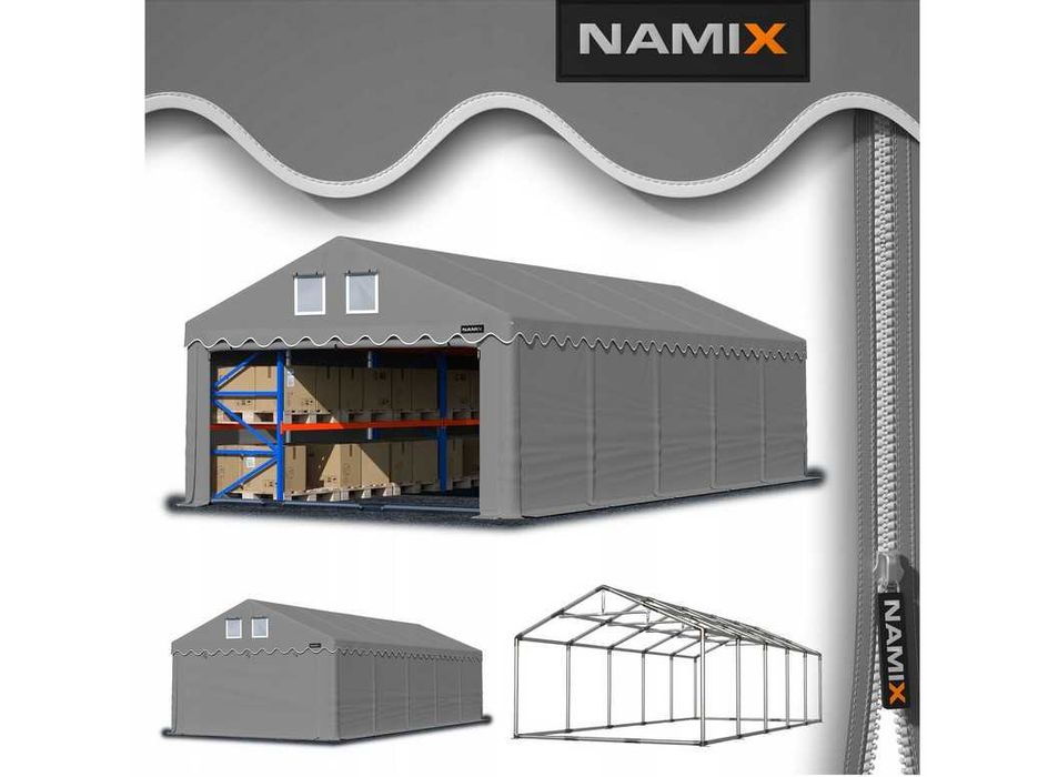 *** PROMOCJA *** Namiot GRAND 8x10m hala magazynowy WZMOCNIONY