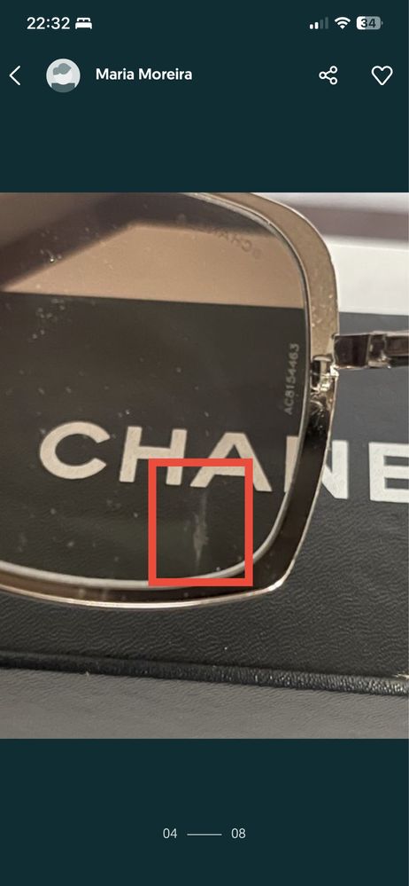 Óculos de sol Chanel