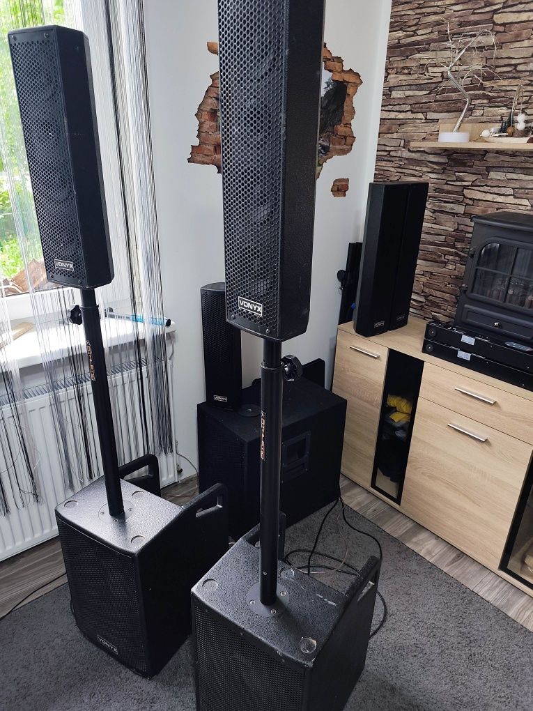 Nagłośnienie słupkowe 2+2 estradowe imprezowe VONYX VX1050BT