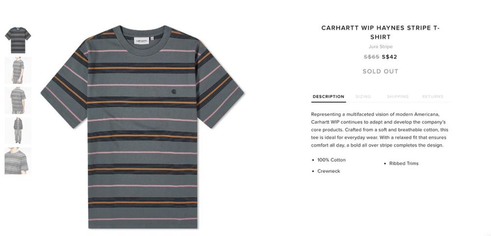 Футболка Carhartt WIP S/S Haynes T-Shirt. Оригинал. XL