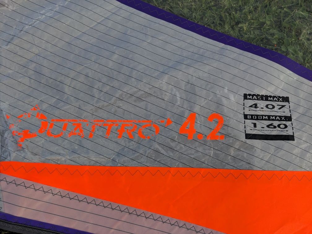 Żagiel windsurfing 7.4, 6.4, 4.2