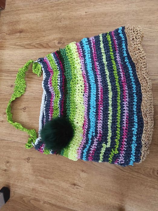 Sacos de Verão em pano e rafia