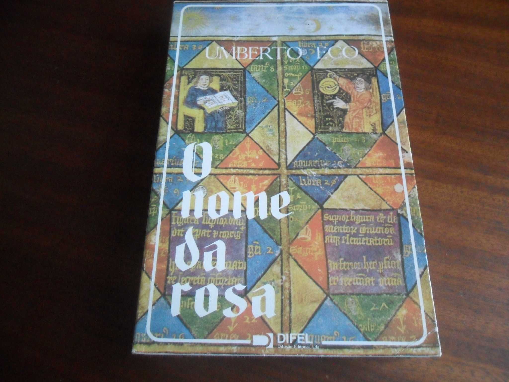 "O Nome da Rosa" de Umberto Eco - 25ª edição de 2001