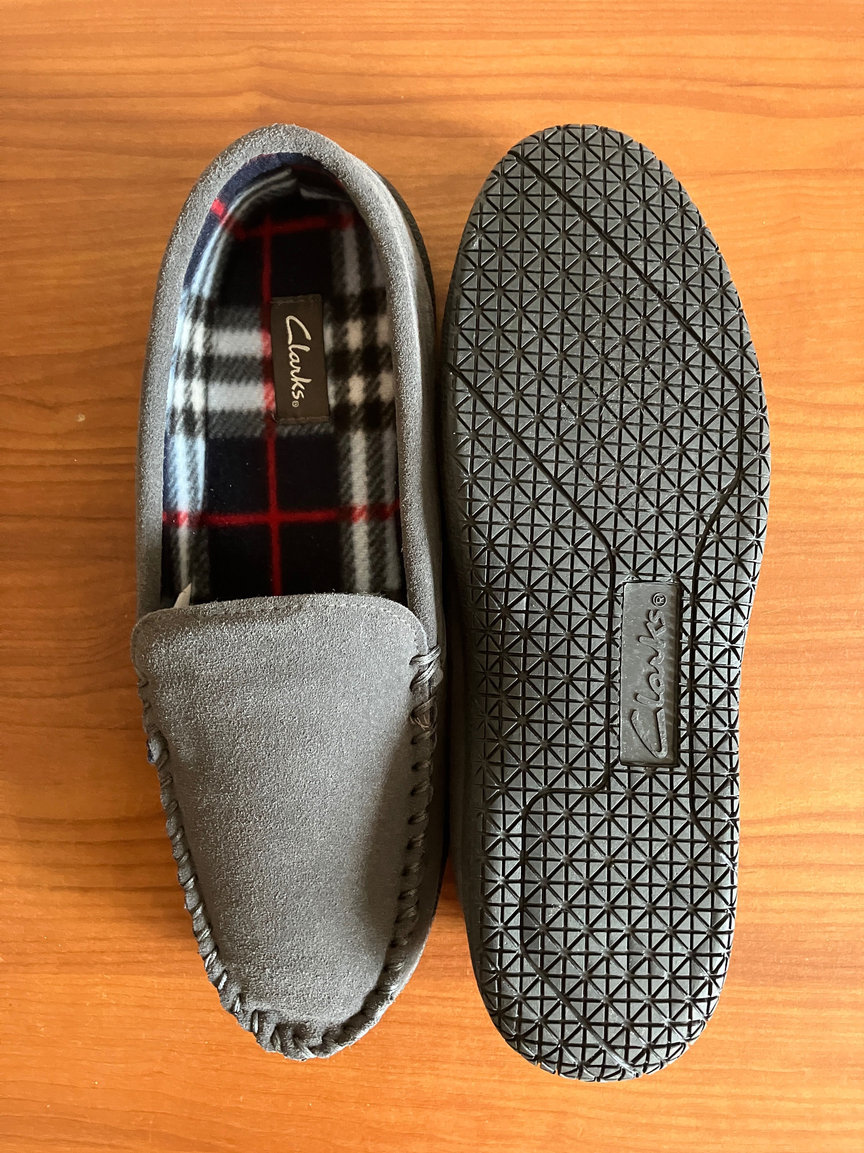 Мокасини чоловічі Clarks. Замша. Розмір 11-11.5US (29.5см). Нові.