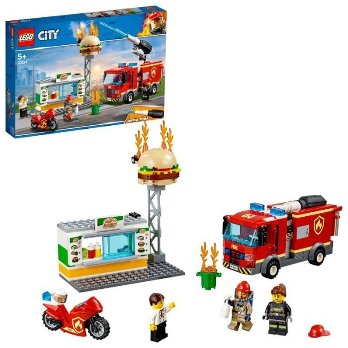 LEGO CITY 60214 Na Ratunek W Płonącym Barze * NOWY * Pompa wody