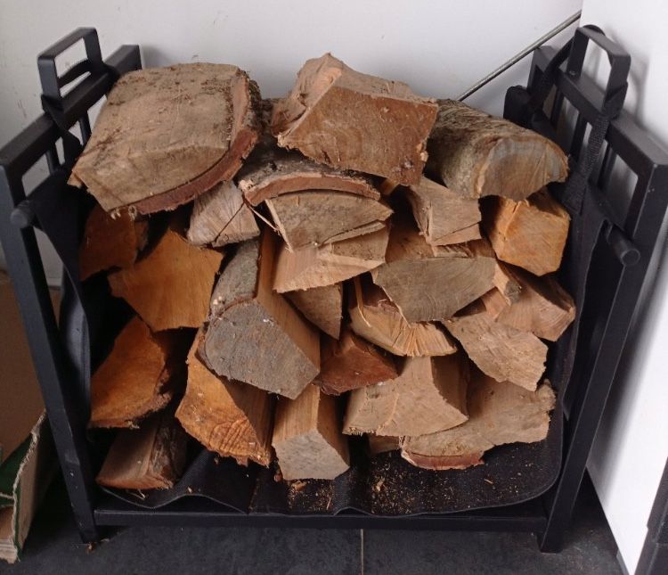 Metalowy Stojak na Drewno Kominkowe Opałowe do Kominka 2w1+Torba XXL