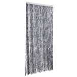 Zasłona przeciwko owadom, srebrna, 100x220 cm, szenil