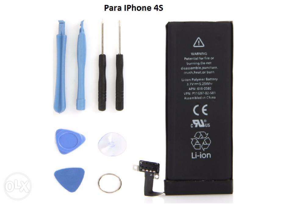 Bateria, vidro e touch para iphone 4 4G 4S 5 5G 5S