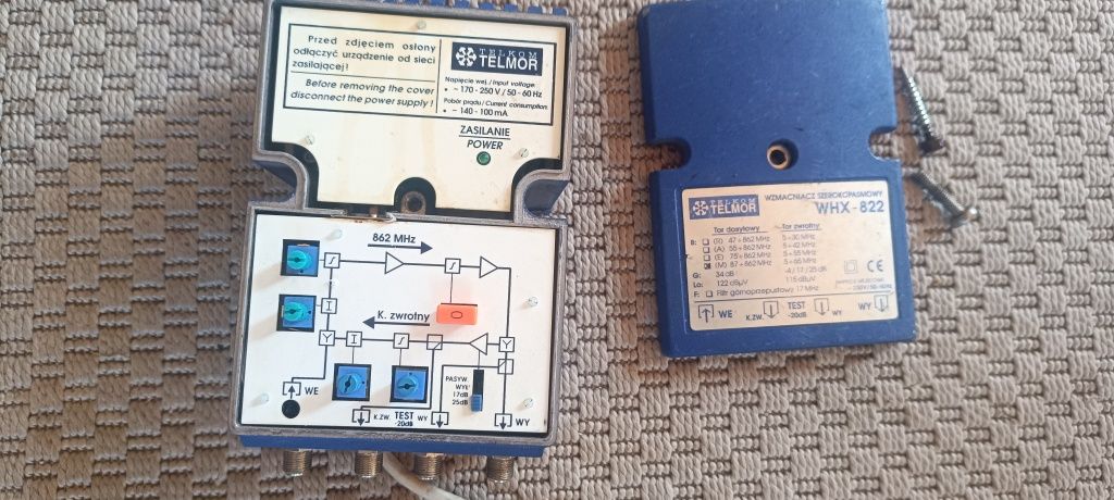 Wzmacniacz telekom telmor whx 822 wzmacniacz szerokopasmowy