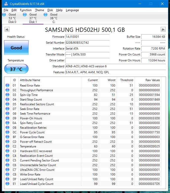 Dysk HDD SAMSUNG 500GB HD502HJ +kabel sata