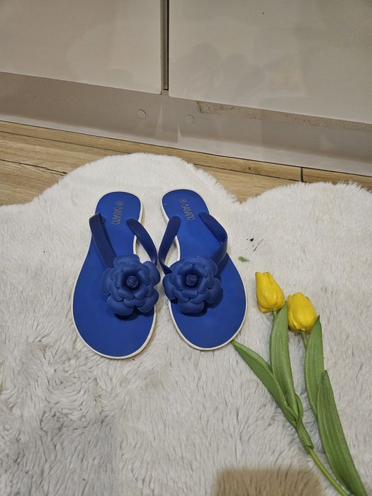 Japonki niebieskie z kwiatem 36 lato tanio