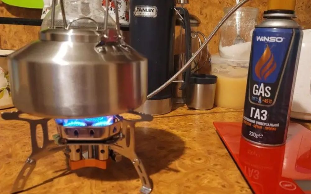Газовий пальник на 3 комфорки 6800вт.
