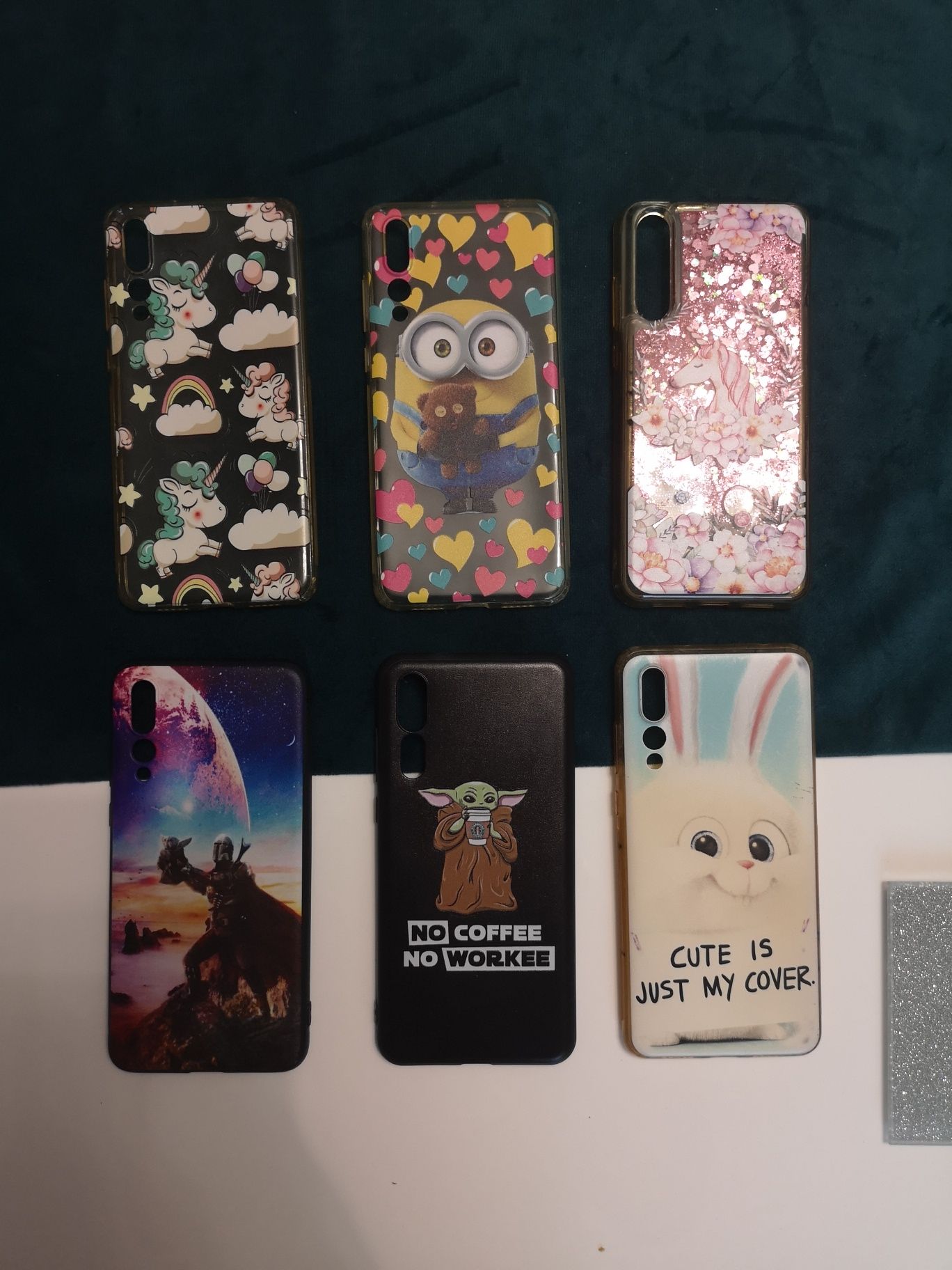 Zestaw 6x etui na telefon case futerał na huawei p20 pro