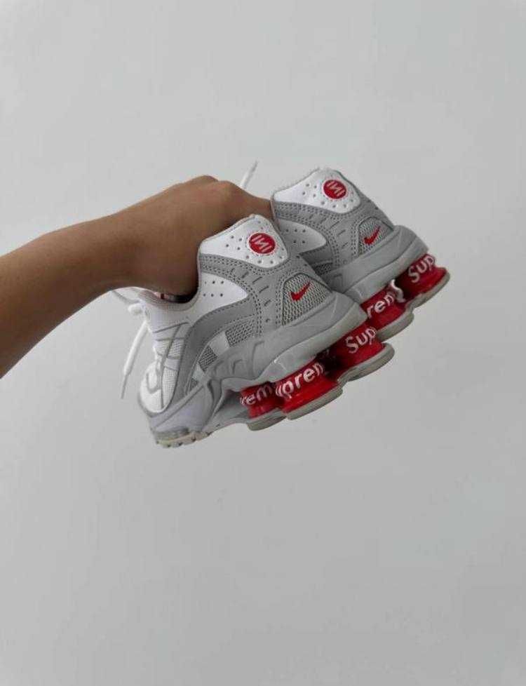 (БЕЗ ПЕРЕДОПЛАТИ)Nike x Supreme Shox Ride 2 найк супрім шокс білі