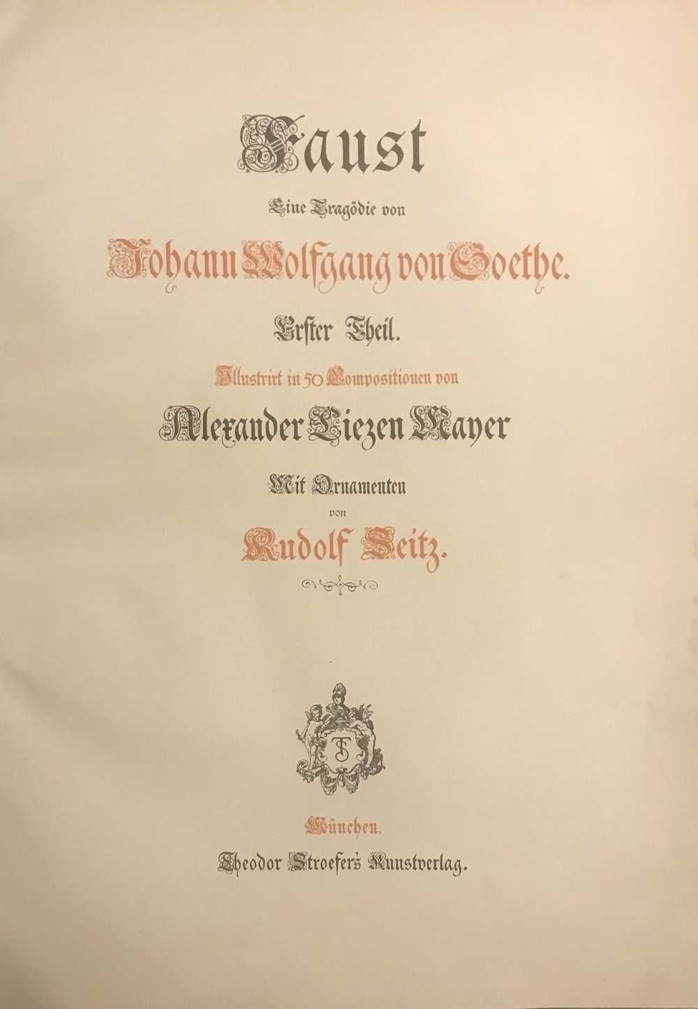 Książka FAUST - Goethe - niemiecki oryginał z 1881 r. (UNIKAT)
