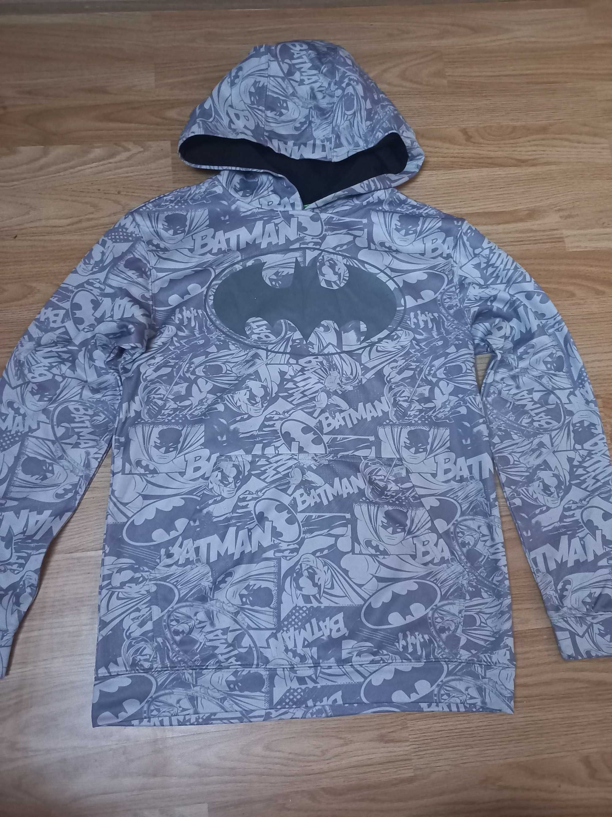 Szara bluza Batman dla chłopca rozmiar 152-158