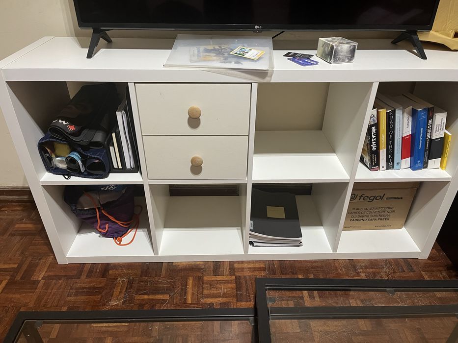 Armario ikea branco gaveras