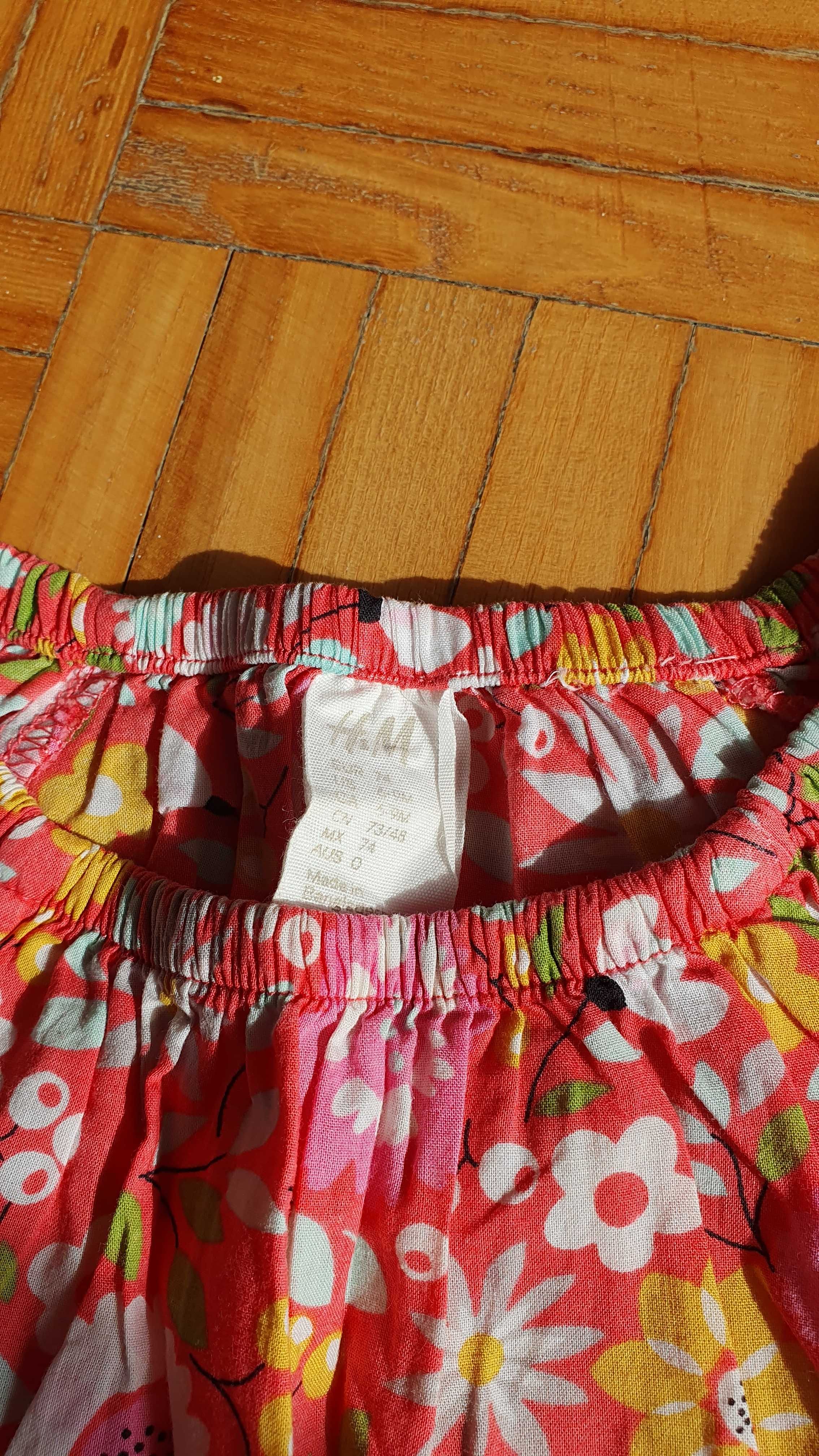 H&M letnia sukienka dla dziewczynki rozmiar 74