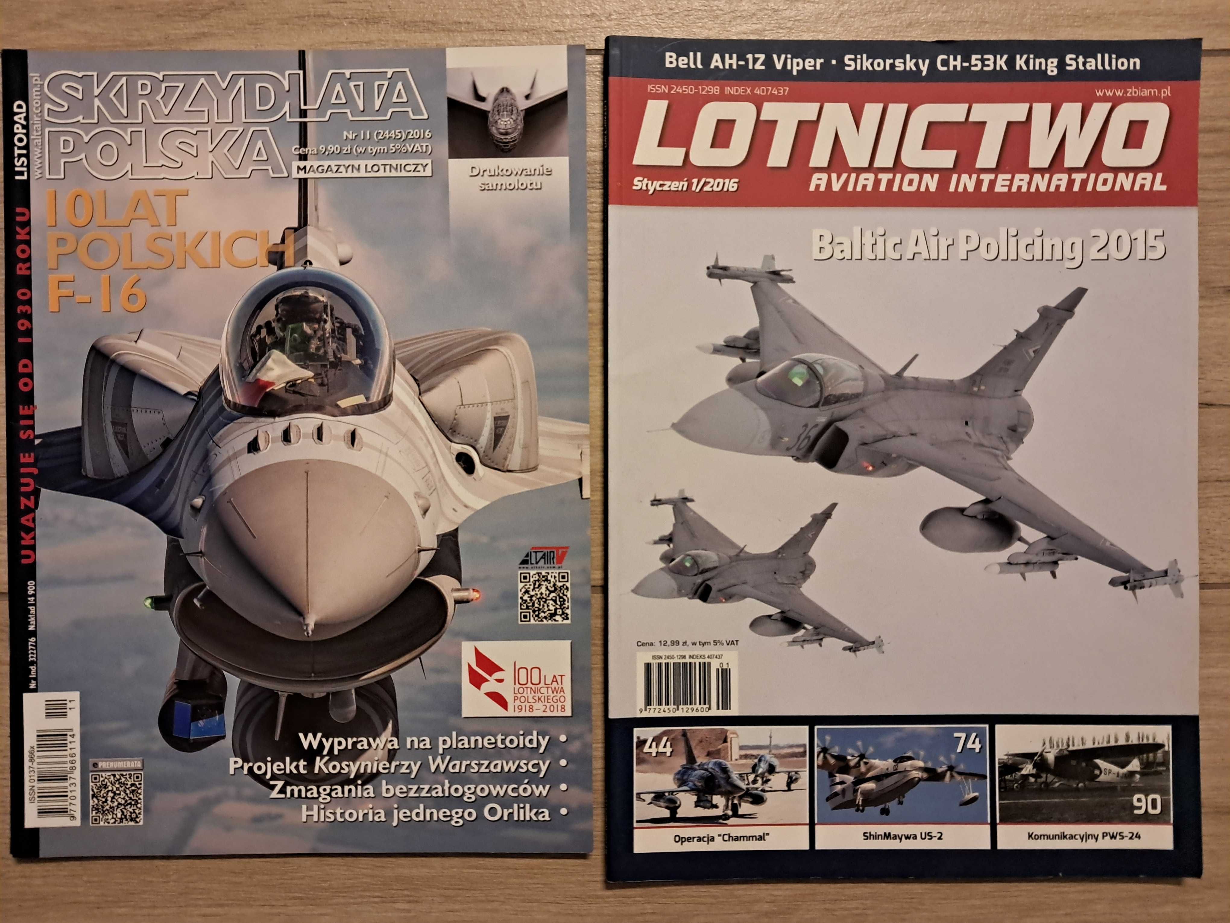 Skrzydlata Polska 11/2016 + Lotnictwo Aviaton 1/2016