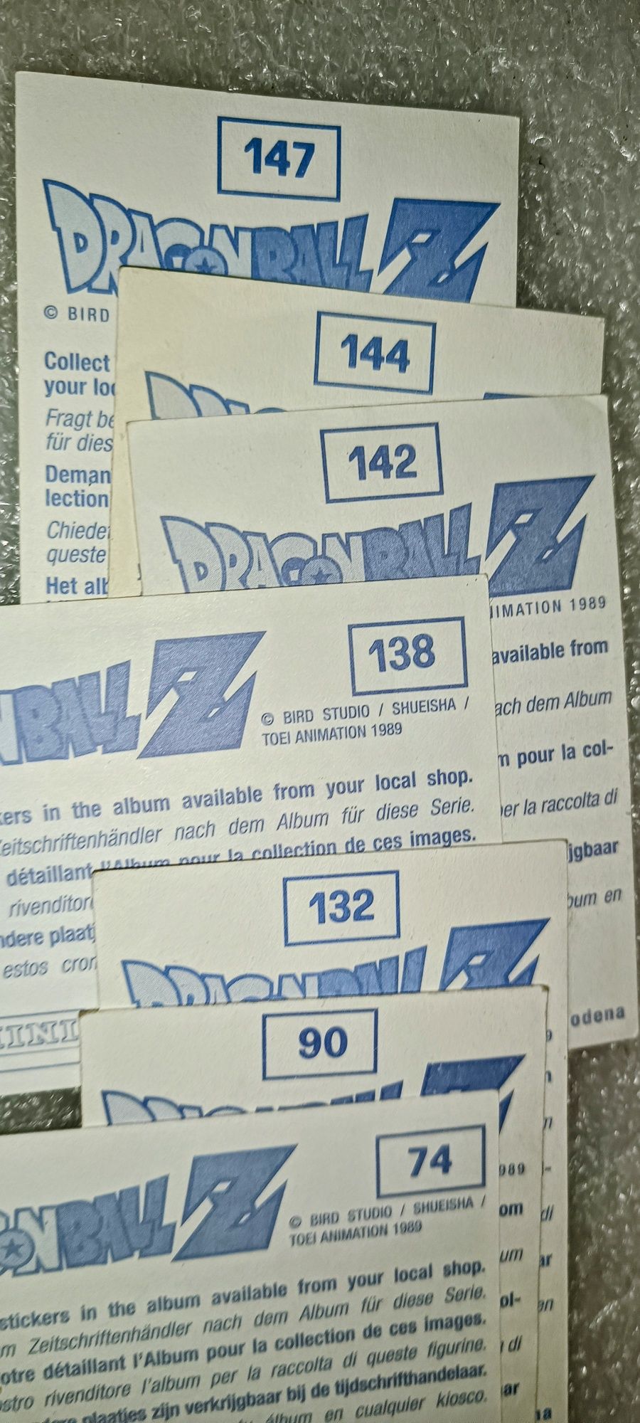 raros e antigos cromos dragon ball Z
