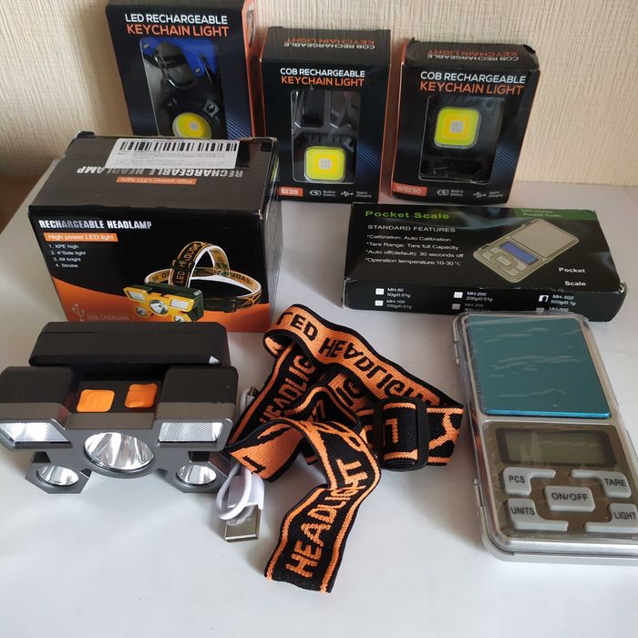 LED фонари на аккумуляторах с зарядкой Type-C