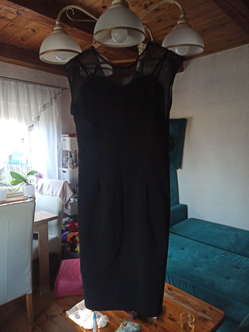 Czarna elegancka sukienka Lindy bop r. XL/42