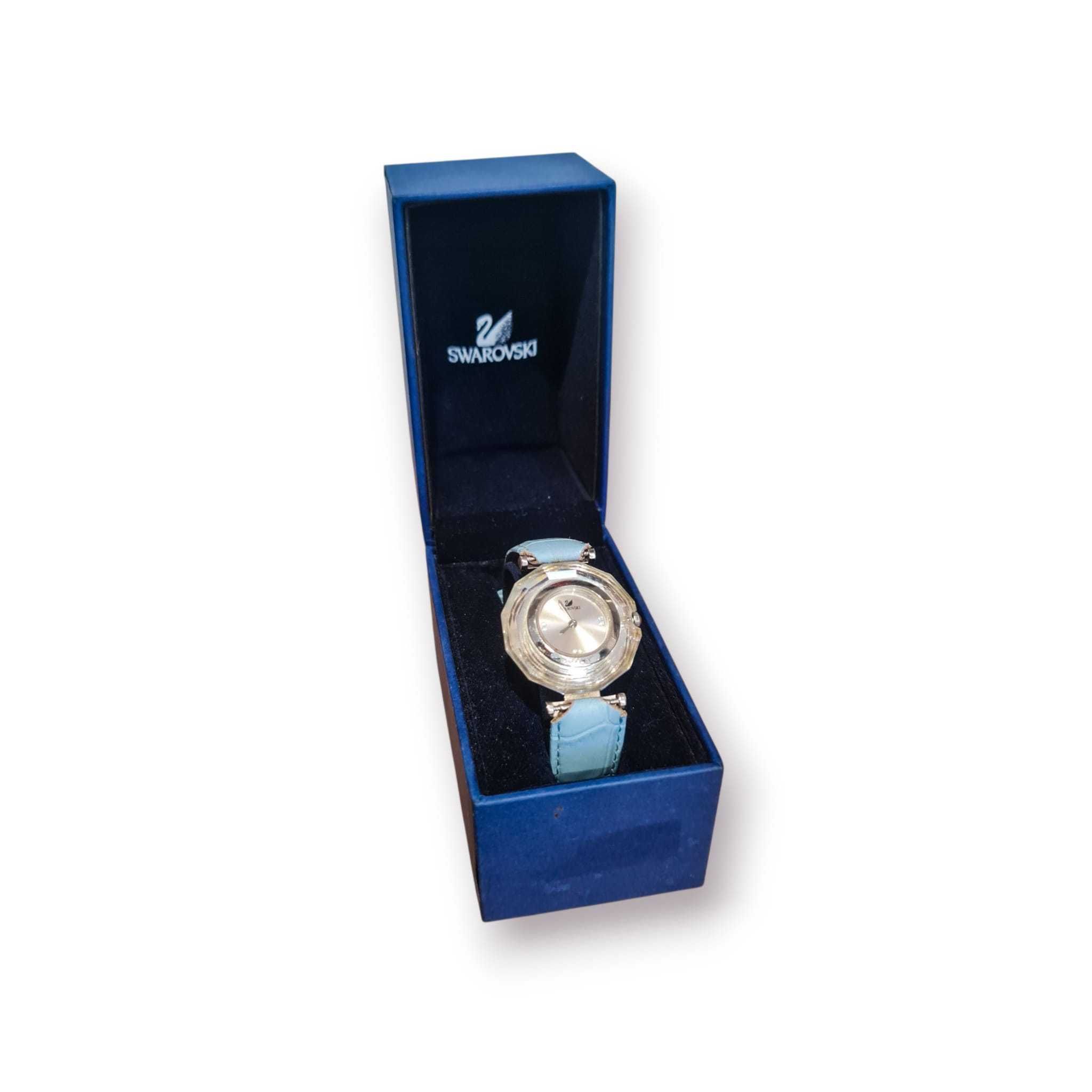 Relógio Feminino Swarovski Octea com Cristais e Pulseira Azul
