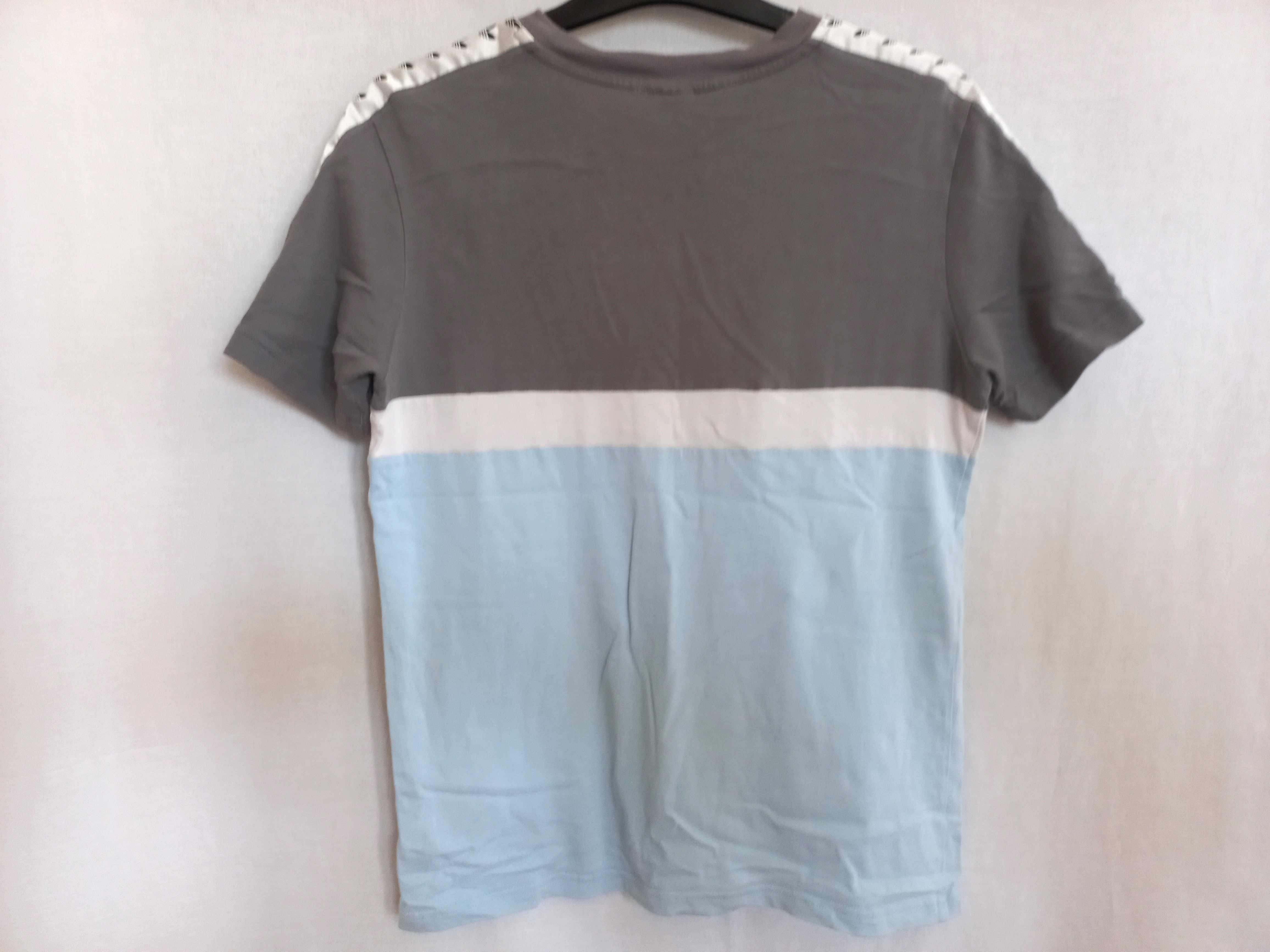 t-shirt Adidas paski r. S/M bawełna Unisex stan bdb-