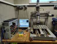Frezarka CNC stalowa spawana 380x250 komputer , sterowanie , wrzeciono