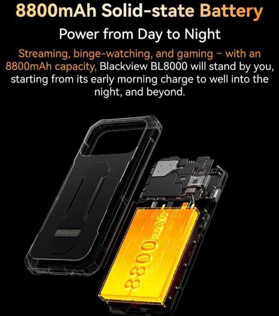 Blackview BL8000 12/512gb Dimensity 7050 NFC 120hz 33w 8800mAh