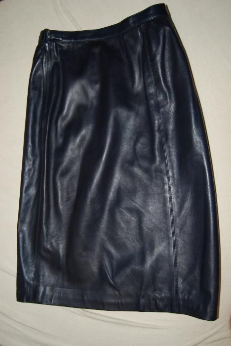 Spódnica skóra Saint Laurent VINTAGE 100% Ciur Leather R 38