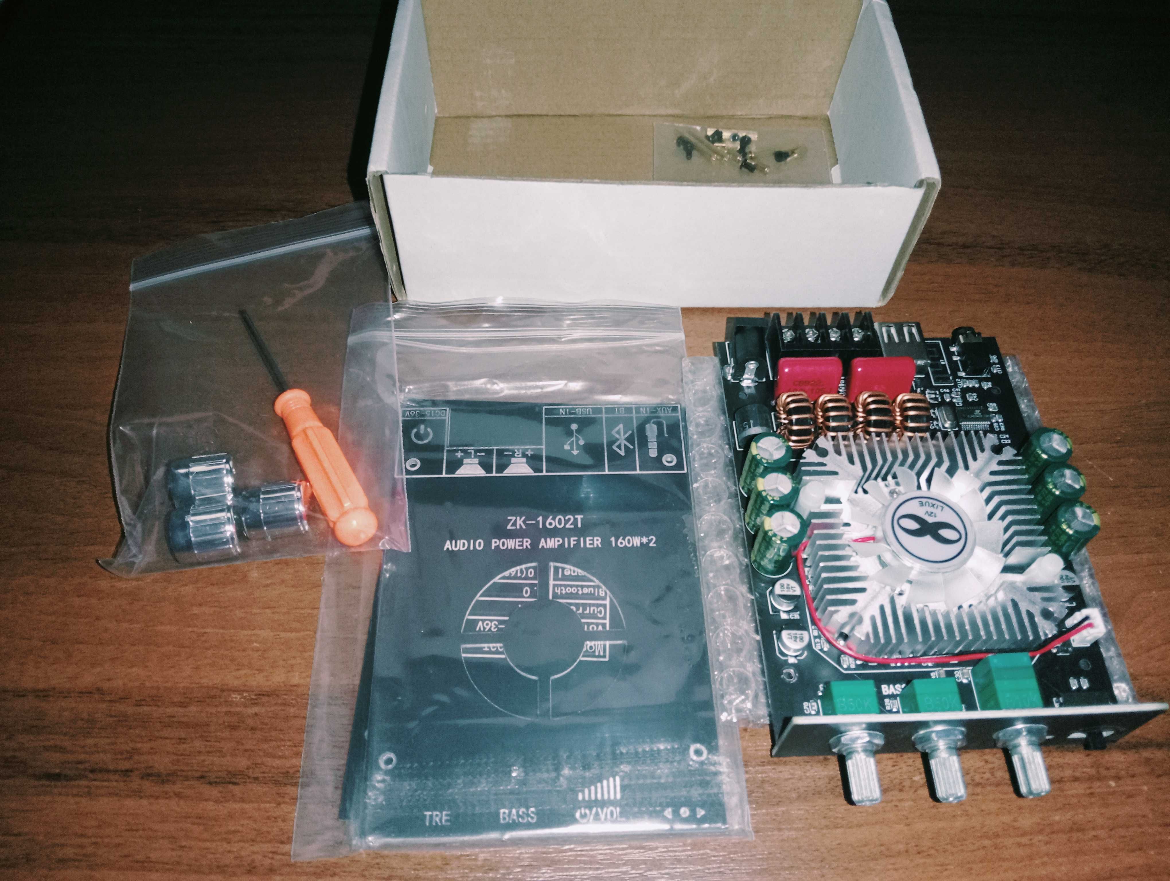 2х160W TDA7498E ZK-1602T   Bluetooth, USB, AUX