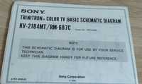 Schemat Sony trinitron KV-2184mt RM 687c