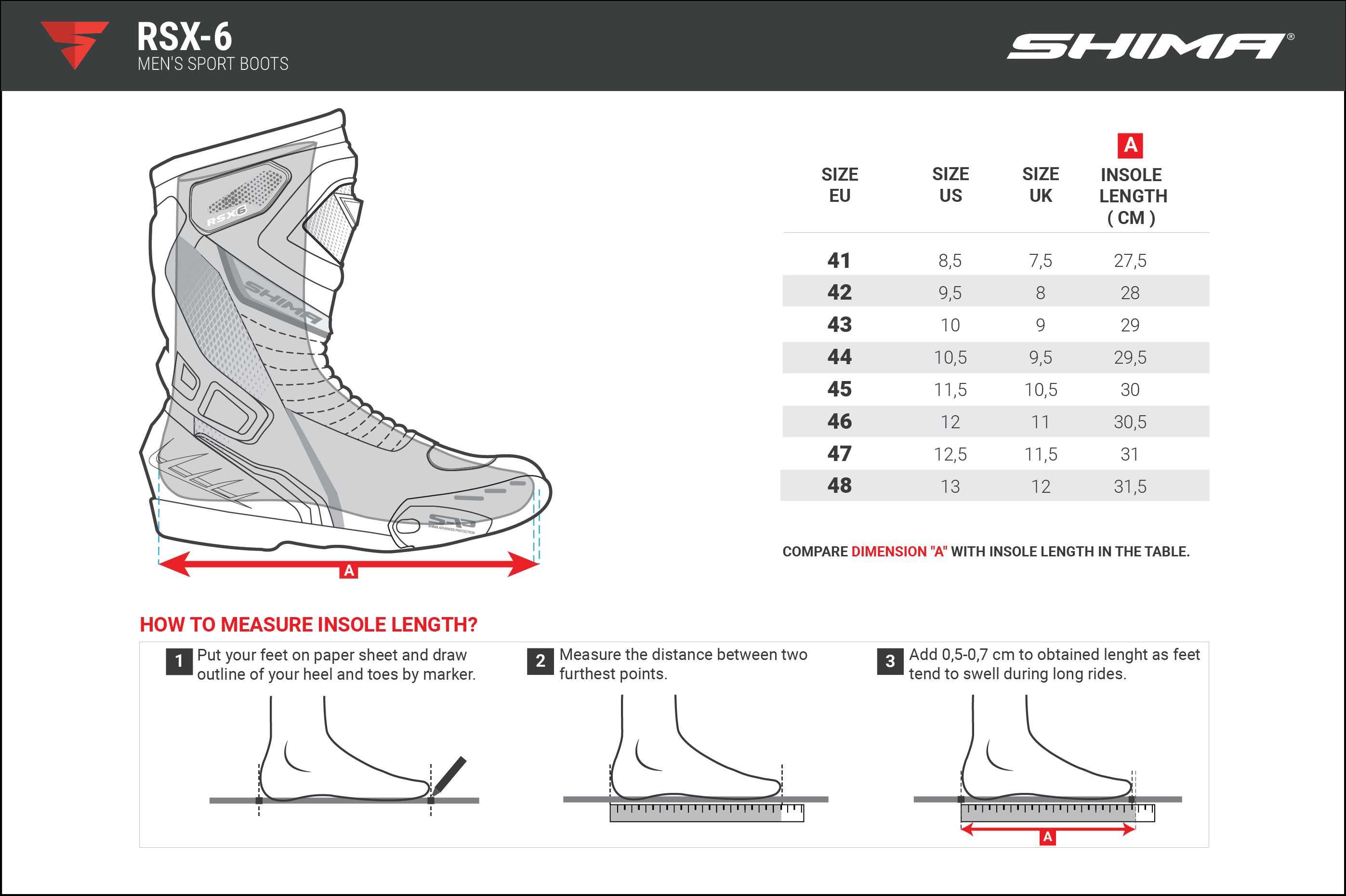 Buty SHIMA RSX-6 czarne rozmiar 45 outlet