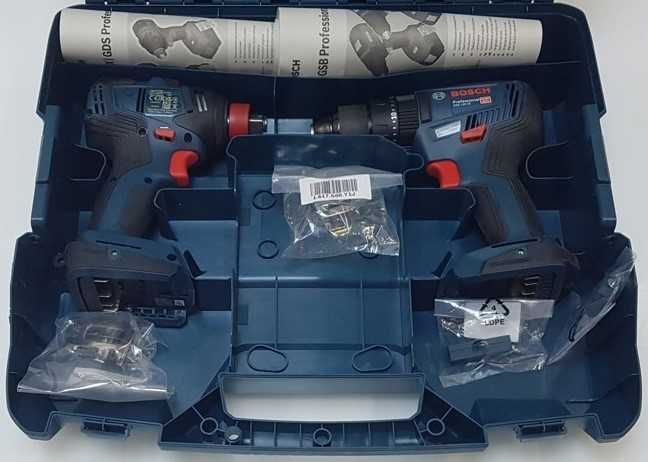 BOSCH wiertarko-wkrętarka GSR 18V-50 + klucz udarowy GDX 18V-200