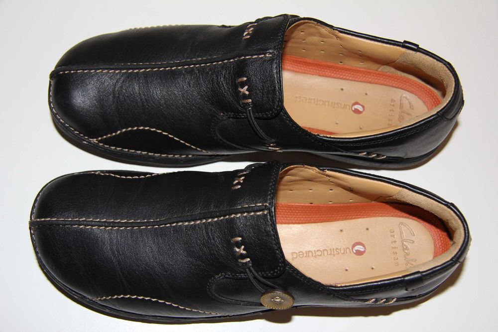 Кожаные,туфли,слипоны,мокасины"Clarks" 6/40/26см.