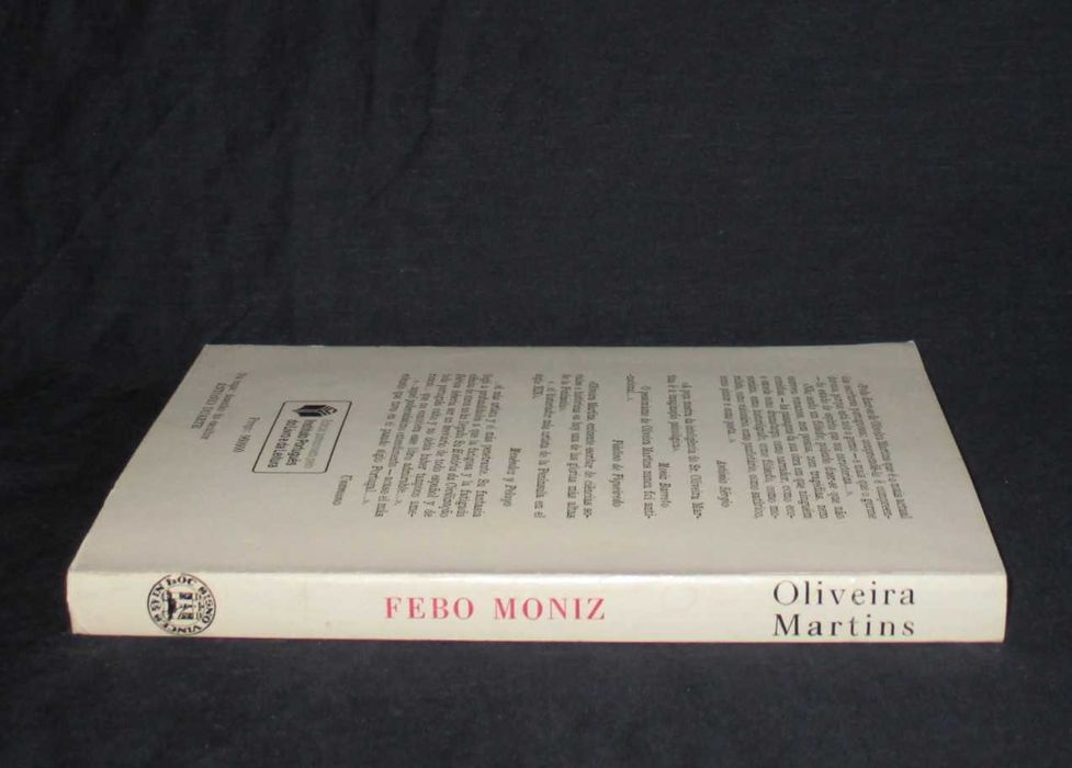 Livro Febo Moniz Oliveira Martins