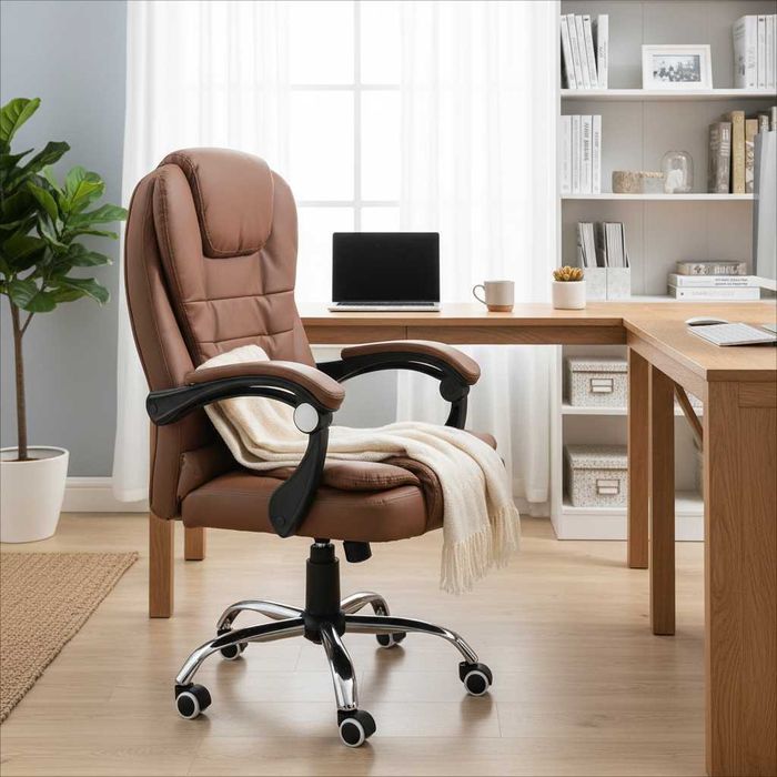 NOWY Fotel Biurowy Ergonomiczny Do Biurka Obrotowy Krzesło Biurowe FV