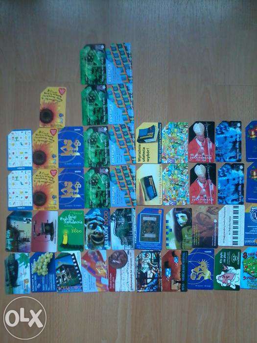 Karty telefoniczne - kolekcja 68 sztuk