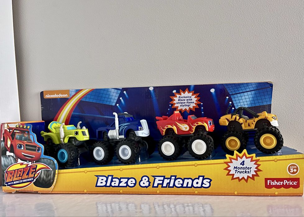 Набір 4 шт чудо машинки Блиск Вспыш крушила зег рик Fisher-Price Blaze