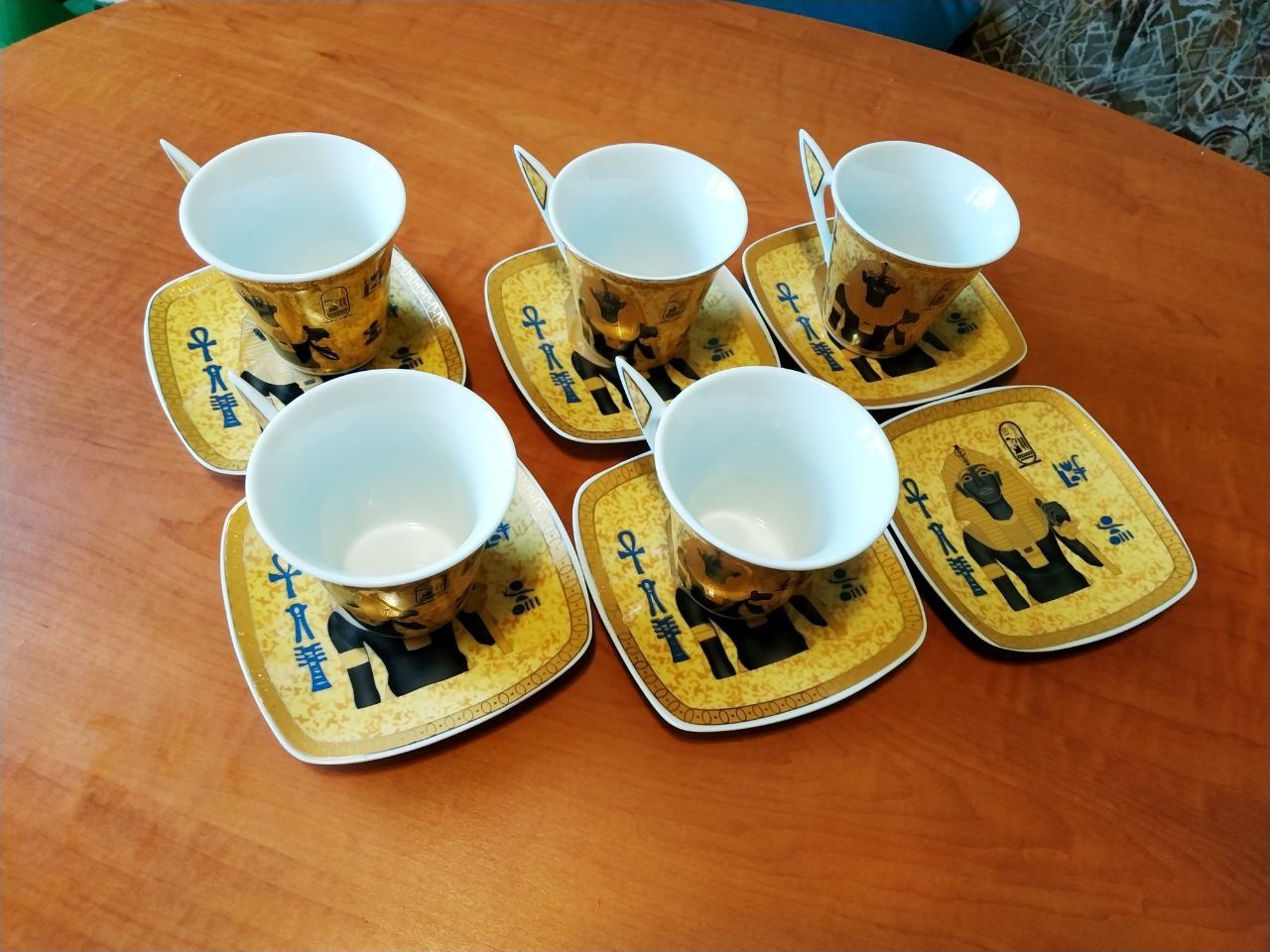 Єгипетський сервіз кавовий чайний сервиз кофейный чайный