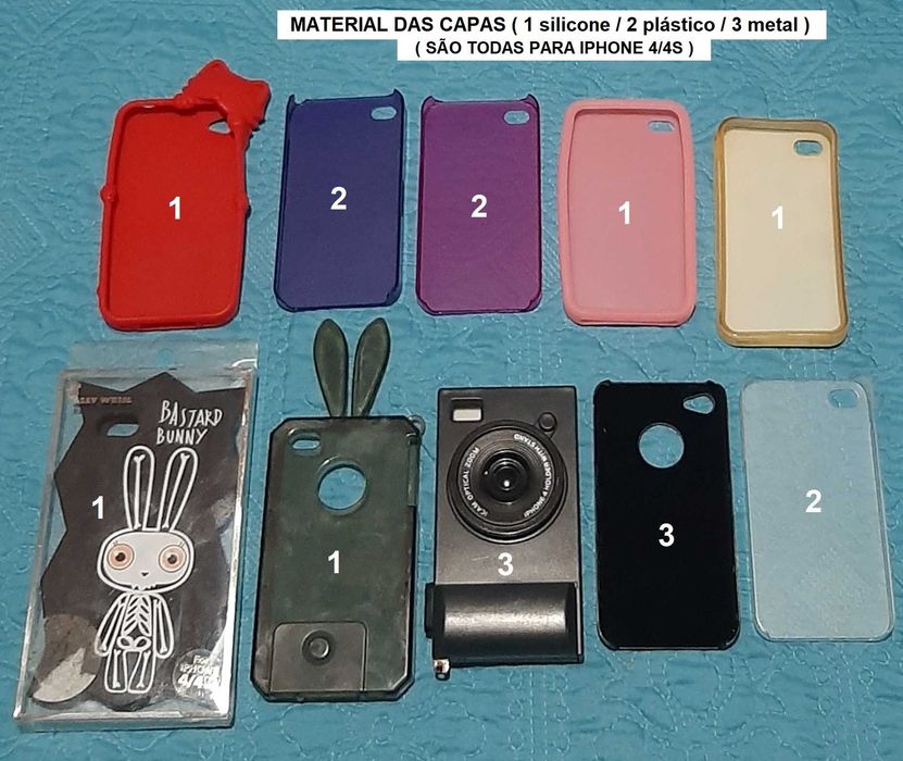 artigos de Iphone (vários modelos)