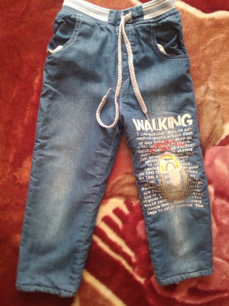 Утеплені джинси на хлопчика  3 роки