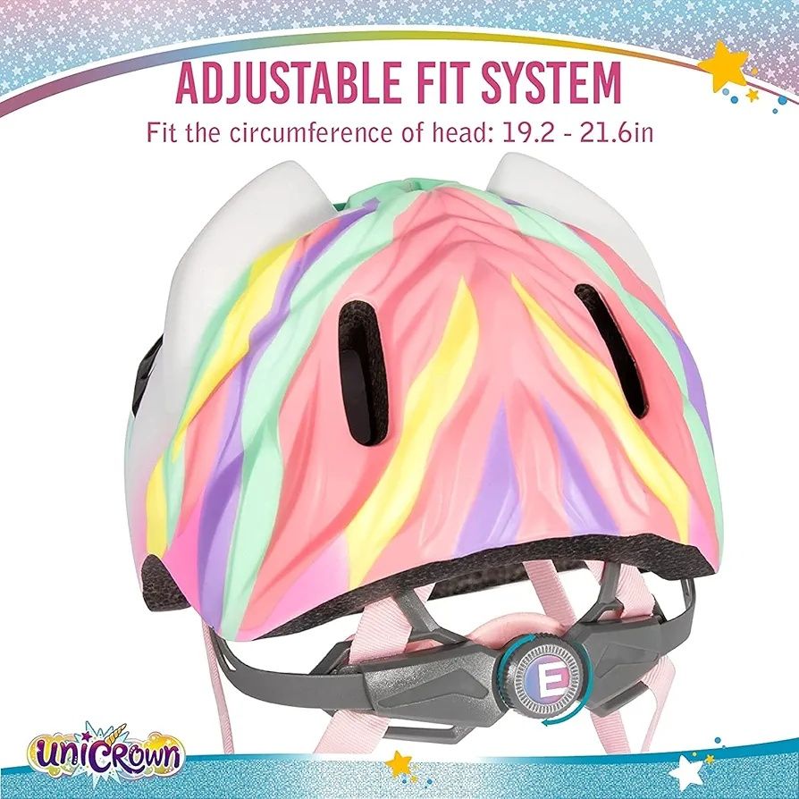 Kask rowerowy dla dzieci ANIMILES - Kask 3D jednorożca rozmiar F49-55