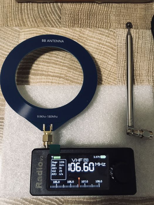 Радіоприймач Всехвильовий ATS mini V3 (SI4732) 0,5-108 Мгц Am/Fm/Ssb