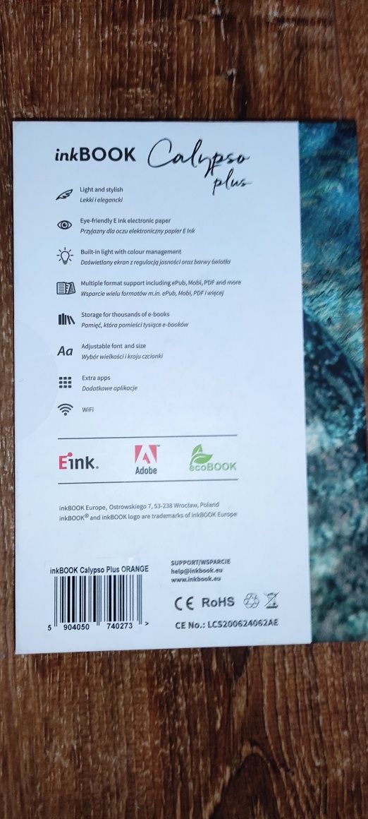 Czytnik InkBOOK Calypso Plus uszkodzony ekran