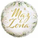 Balon foliowy ślubny (36 cm), Mąż i żona. Godan