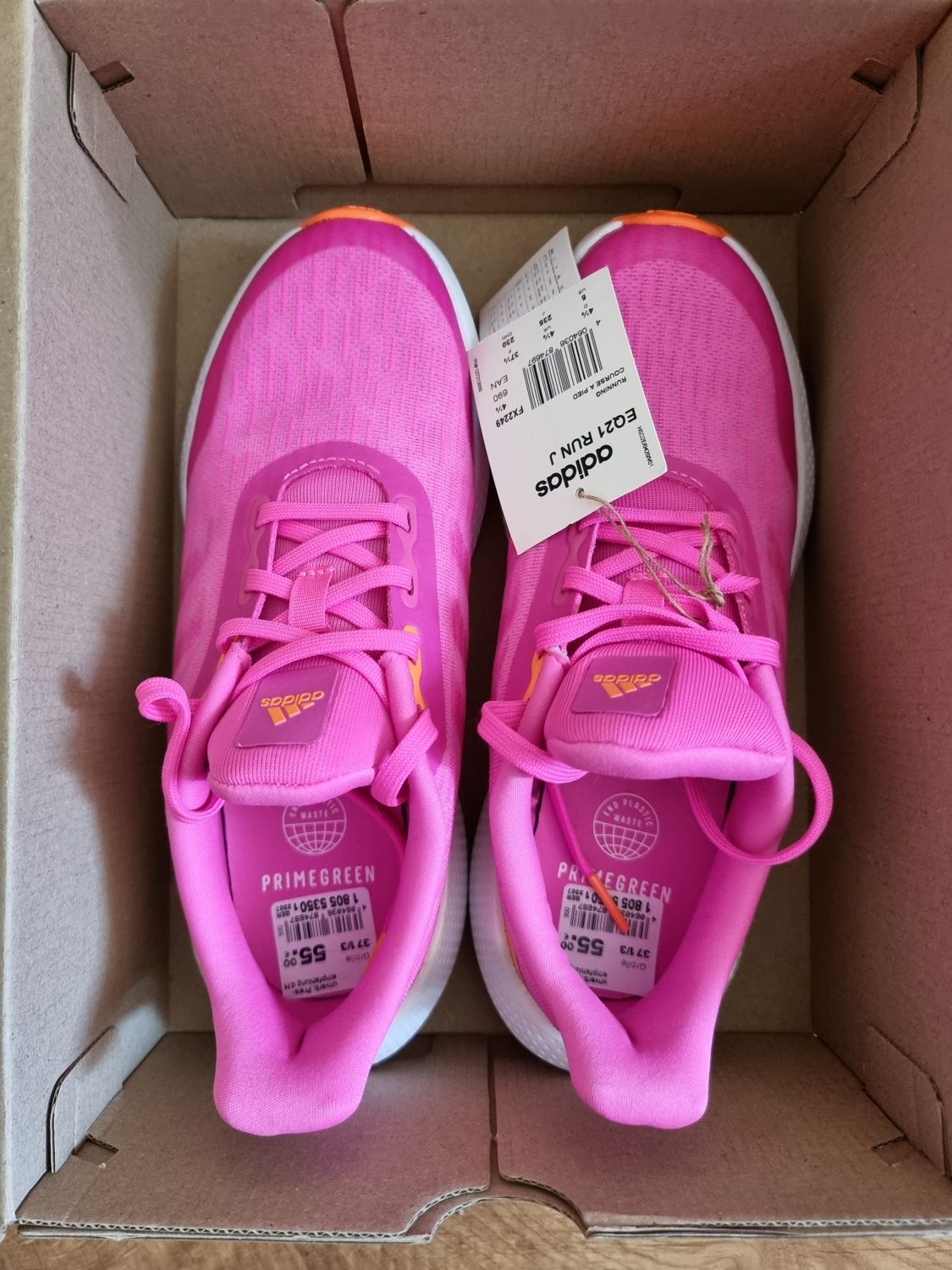 Nowe buty sportowe do biegania adidas damskie 37 i 1/3 23,5cm różowe