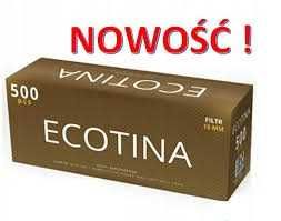 Oryginalne gilzy papierosowe ECOTINKA 500 sztuk