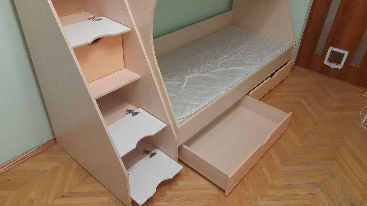 Ліжко дитяче двоярусне - двоповерхове
